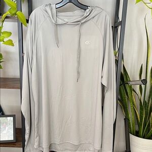 GK Light Gray Hooded Men's Sweatshirt